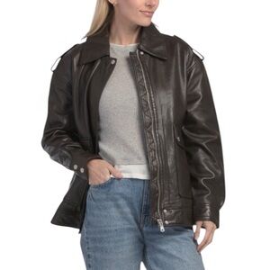 Avec Les Filles leather jacket